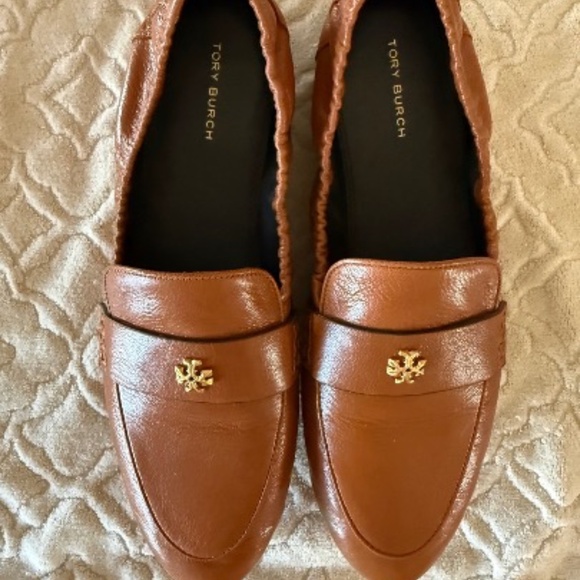 Tory Burch Leather Ballet Loafer, Bourbon, Barely Worn - Picture 3 of 8